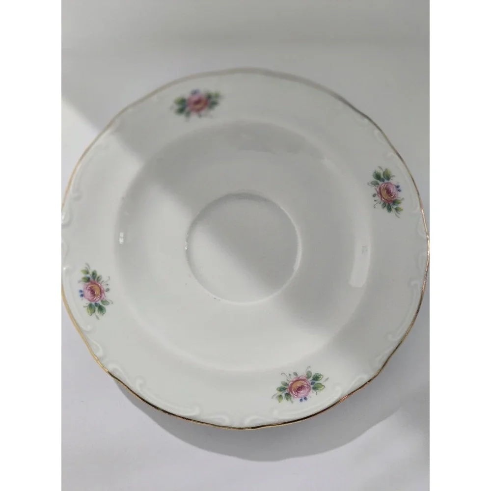 Johann Seltmann Porcelain Cup & Saucer Set Floral Design Germany